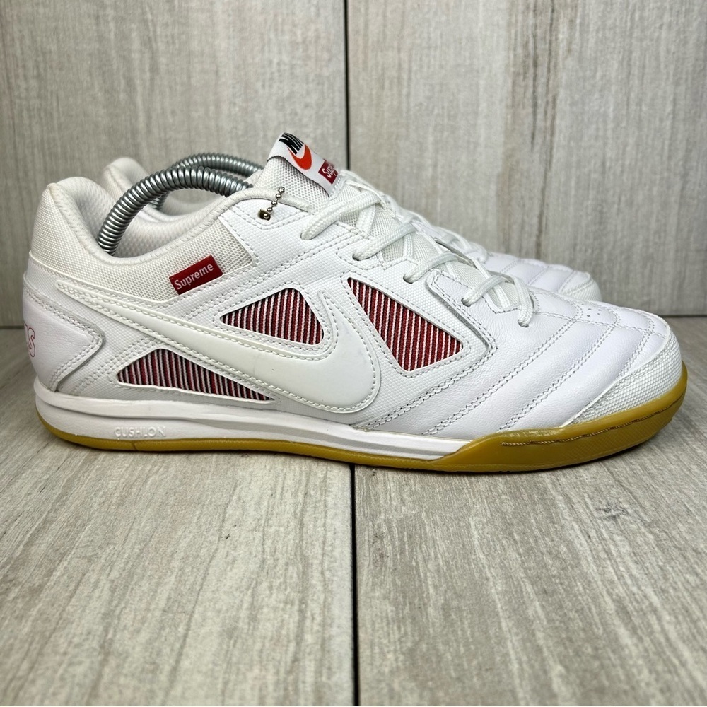 NEW Nike Supreme Gato SB World Famous Sneaker White Gum ar9821-116 Mens Size 9.5